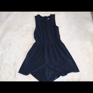 Navy Romper